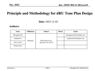 Principle and Methodology for dRU Tone Plan Design in IEEE 802.11-20