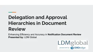 Delegation and Approval Hierarchies in Document Review