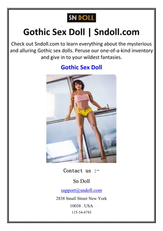 Gothic Sex Doll | Sndoll.com