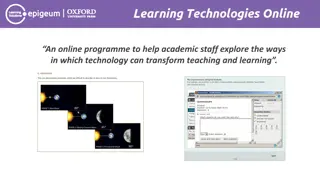 Transform Teaching and Learning with Learning Technologies Online