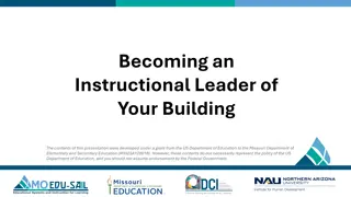 Instructional Leadership Alignment with MO Leader Standards