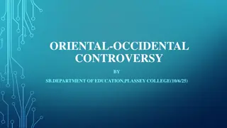 Oriental vs. Occidental Education Controversy