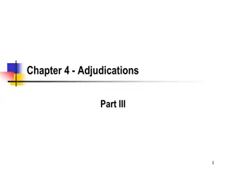 Legal Adjudications and Due Process Analysis