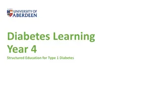 Structured Education for Type 1 Diabetes