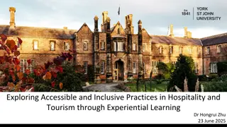 Inclusive Practices in Hospitality & Tourism