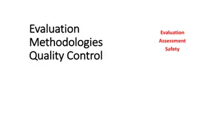 Quality Control Evaluation Strategies for Program Improvement