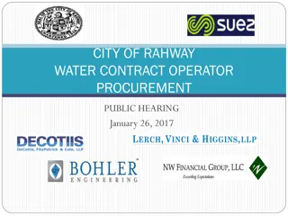 Water Contract Operator Procurement Process Overview