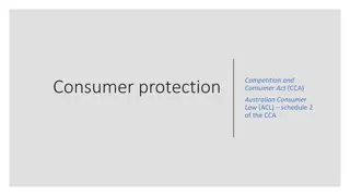 Consumer Protection and Legislative Framework Evolution