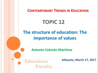 Importance of Values in Educational Structure