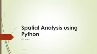 Spatial Analysis Using Python: Key Tools and Techniques