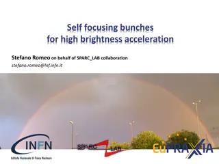 Self-Focusing Bunches for High Brightness Acceleration