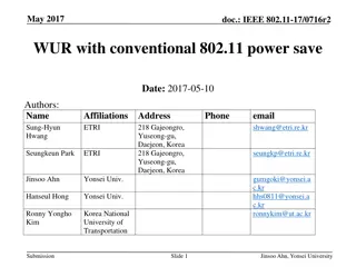 IEEE 802.11-17/0716r2 WUR Power Save Mechanisms