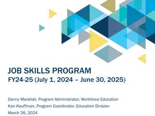 Job Skills Program FY24-25 Overview