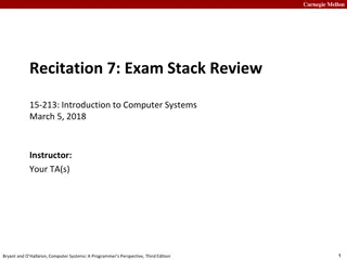 Carnegie Mellon Computer Systems Exam Review