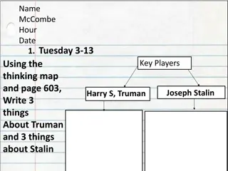 Cold War Origins: Truman vs. Stalin