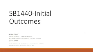 Outcomes of SB1440 at California Community College District