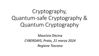 Cryptography,.Quantum-safe Cryptography& Quantum Cryptography