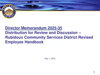 Rubidoux Community Services Employee Handbook Updates