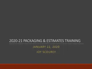 2020-21 Packaging Estimates Training & Washington College Grant Details