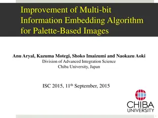 Improved Algorithm for Palette-Based Image Information Embedding