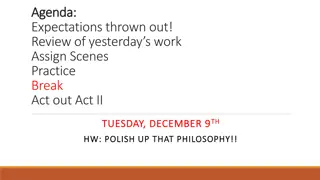 Expectations and Irony in Theater