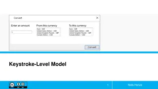 Keystroke-Level Model and Learning Goals