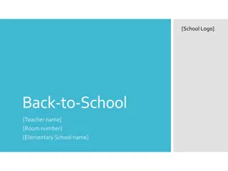Elementary School Back-to-School Introduction