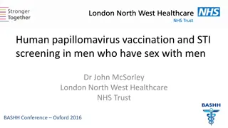 HPV Vaccination and STI Screening in Men Who Have Sex with Men