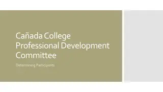 Effective Committee Structure for Caada PD Program