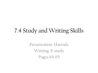 Enhancing Study and Writing Skills with Harrods Presentation