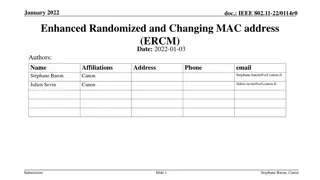 Enhanced Randomized MAC Address Method