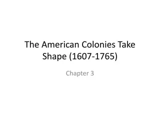 American Colonies: Immigration, Slavery, and Growth