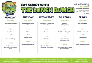 School Lunch Menu