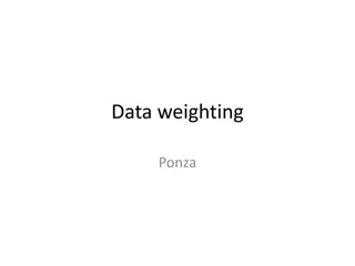 Data Weighting Methods in Statistical Analysis