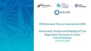 Improving Civil Registration Processes in Tuvalu - BPI Assessment
