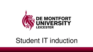 Student IT Induction and Tools Overview