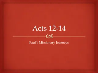 Persecution and Prayer in Paul's Missionary Journeys