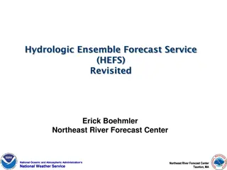 Hydrologic Ensemble Forecast Service (HEFS) Overview