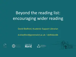 Encouraging Wider Reading for Paramedic Science Students