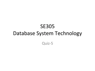 Database System Technology Quiz: Transactions and Properties