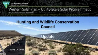 Solar Programmatic Environmental Impact Statement Update