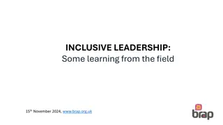 Reflecting on Inclusive Leadership Practices