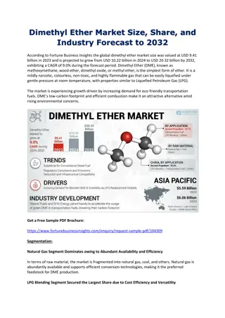 Dimethyl Ether Market Size, Share, and Industry Forecast to 2032