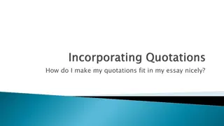 Tips for Effective Quotation Integration in Essays