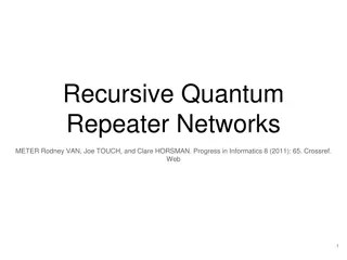 Recursive Quantum Repeater Networks Overview