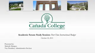 Understanding Part-Time Instructional Budget at Academic Senate Study Session
