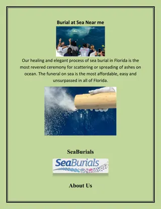 Ash Scattering Ceremony on Ocean in Florida, seaburials