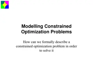 Formal Description of Constrained Optimization Problems