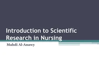 Scientific Research in Nursing: Key Concepts and Purposes