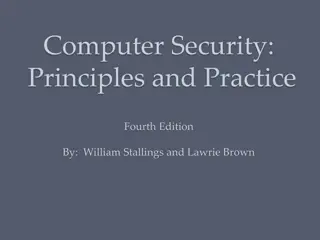 Computer Security Principles and Malicious Software Overview
